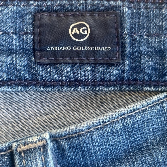 AG Adriano Goldschmied The Beau Slouchy Skinny Destroyed Jeans Size 29 - Picture 9 of 11